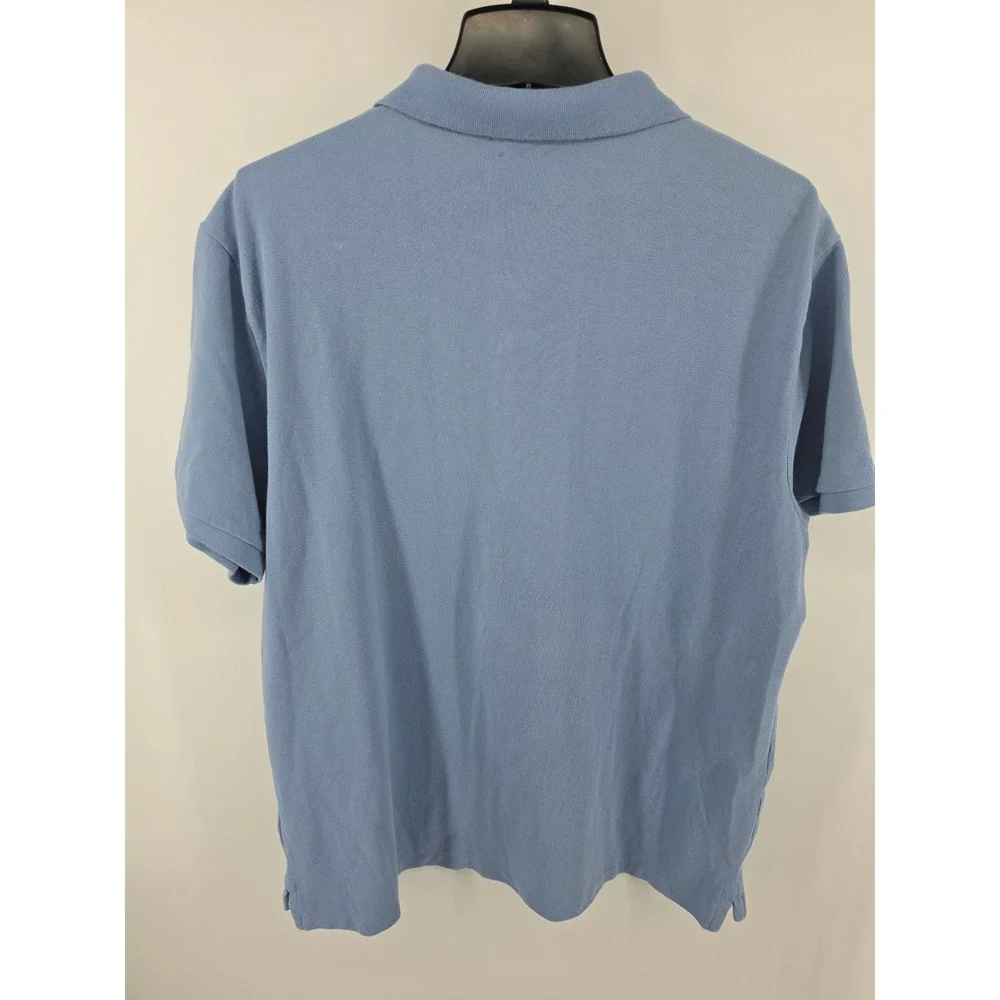 Polo Ralph Lauren Big Pony Polo Shirt Mens XXL Blue Custom Slim Fit Short Sleeve